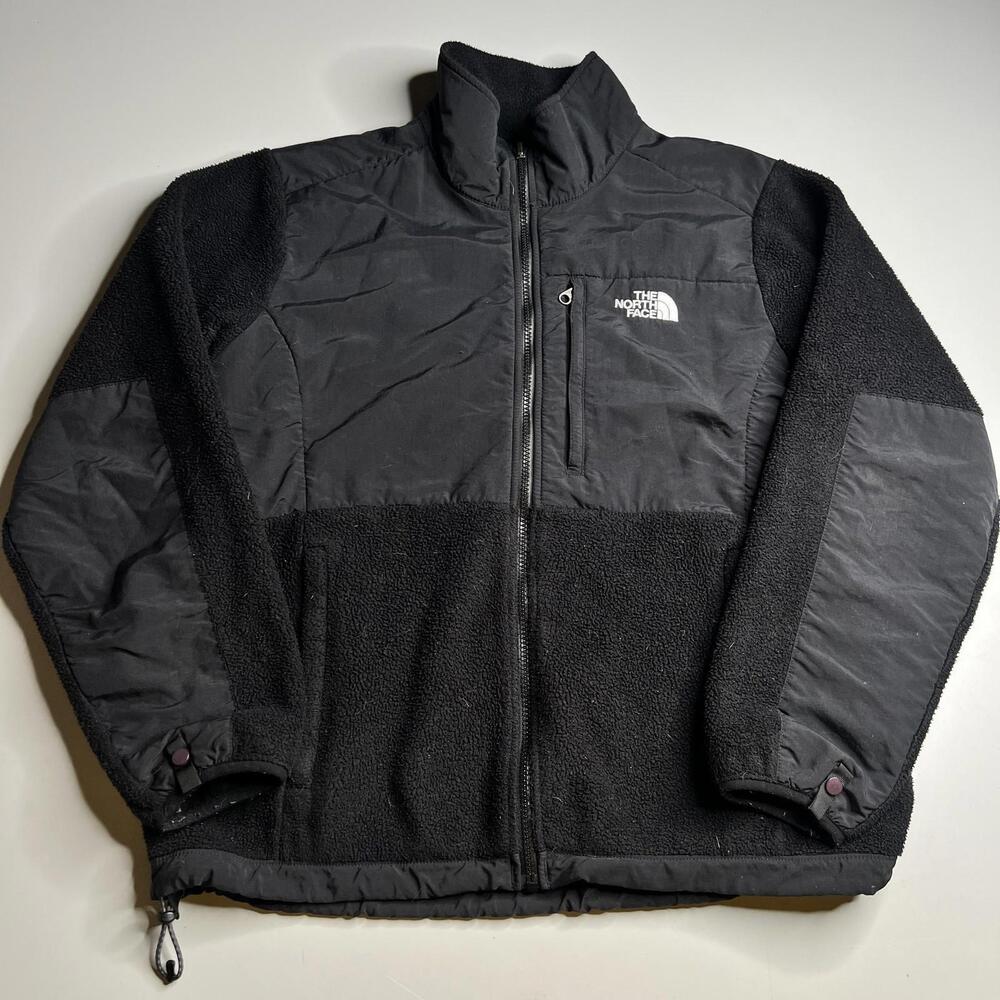 The North Face Jacket Womens Large Black Fleece Full‎ Zip Stand Collar Pockets